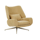 Rowan Occasional Chair in Copeland Honey with Matt Cashmere Metal by GlobeWest at Darling & Domain