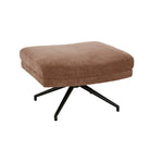 ROWAN OTTOMAN in Copeland Hazel with Black Metal by GlobeWest at Darling & Domain