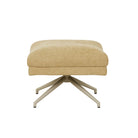 ROWAN OTTOMAN in Copeland Honey with Matt Cashmere Metal by GlobeWest at Darling & Domain