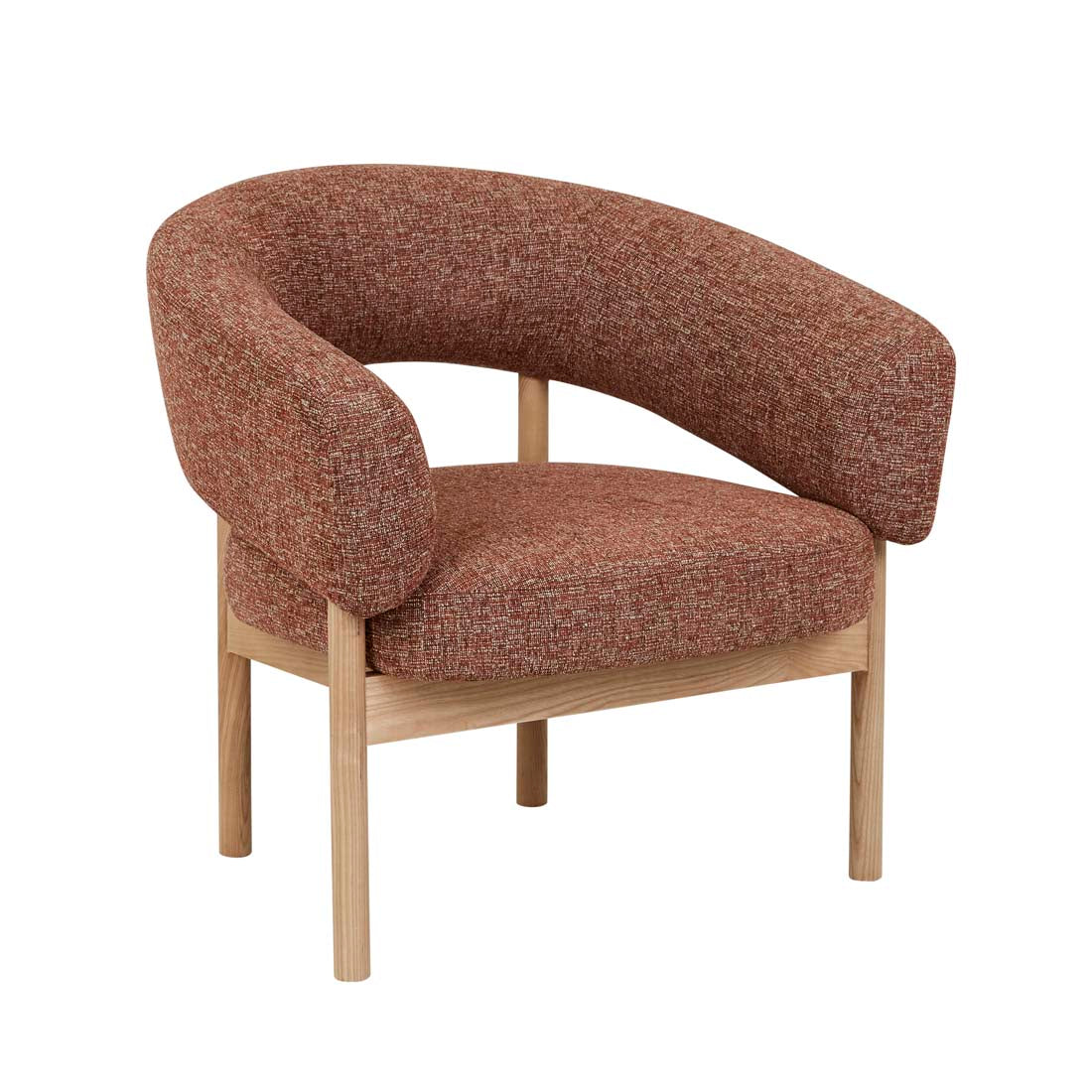 JENSON OCCASIONAL CHAIR in Cinnamon Speckle / Natural Ash by GlobeWest at Darling & Domain