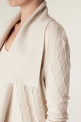 THE ELIZABETH MERINO CARDIGAN in Antique White from Cable Melbourne