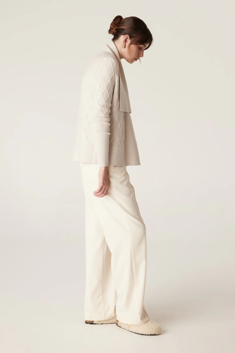 THE ELIZABETH MERINO CARDIGAN in Antique White from Cable Melbourne