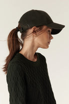 WOOL CASHMERE CAP in Moss from Cable Melbourne