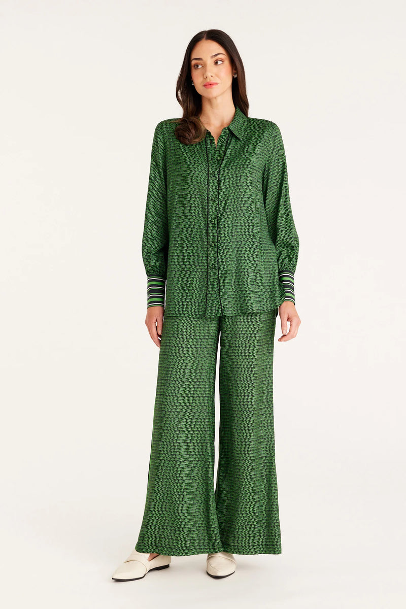 Cable Melbourne Vienna Shirt in a Green Print