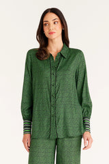 Cable Melbourne Vienna Shirt in a Green Print