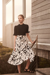 Cable Melbourne COCO SKIRT in Mono Palm