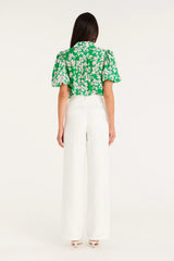 Cable Melbourne ROSIE BLOUSE in Green Print