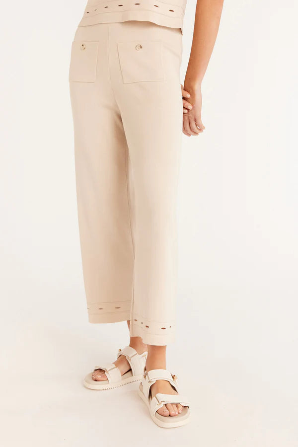 Cable Melbourne ROME KNIT PANT in Ecru