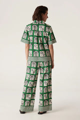 Cable Melbourne RAFFLES PANT in Green Print