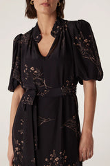 Cable Melbourne ANGELIQUE DRESS in Black Floral