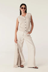 LUMEN CABLE VEST in Natural from Cable Melbourne