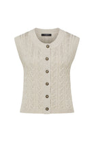 LUMEN CABLE VEST in Natural from Cable Melbourne