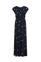 MUSE DRESS in Navy Spot from Cable Melbourne