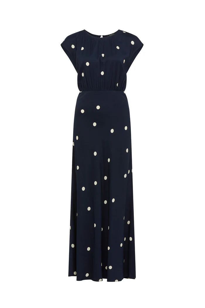 MUSE DRESS in Navy Spot from Cable Melbourne