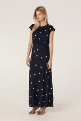 MUSE DRESS in Navy Spot from Cable Melbourne