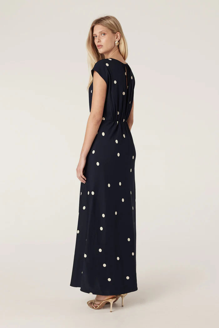 MUSE DRESS in Navy Spot from Cable Melbourne
