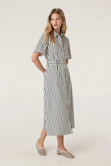 LINA STRIPE DRESS in Navy Stripe from Cable Melbourne