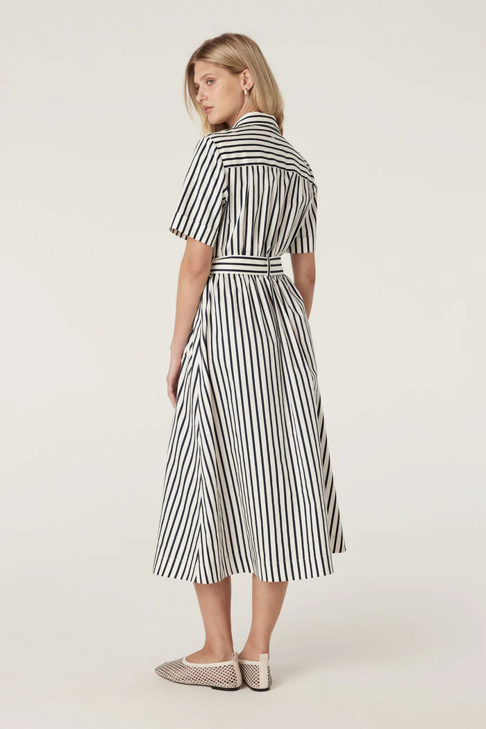 LINA STRIPE DRESS in Navy Stripe from Cable Melbourne