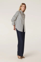 LINA STRIPE SHIRT in Navy Stripe from Cable Melbourne