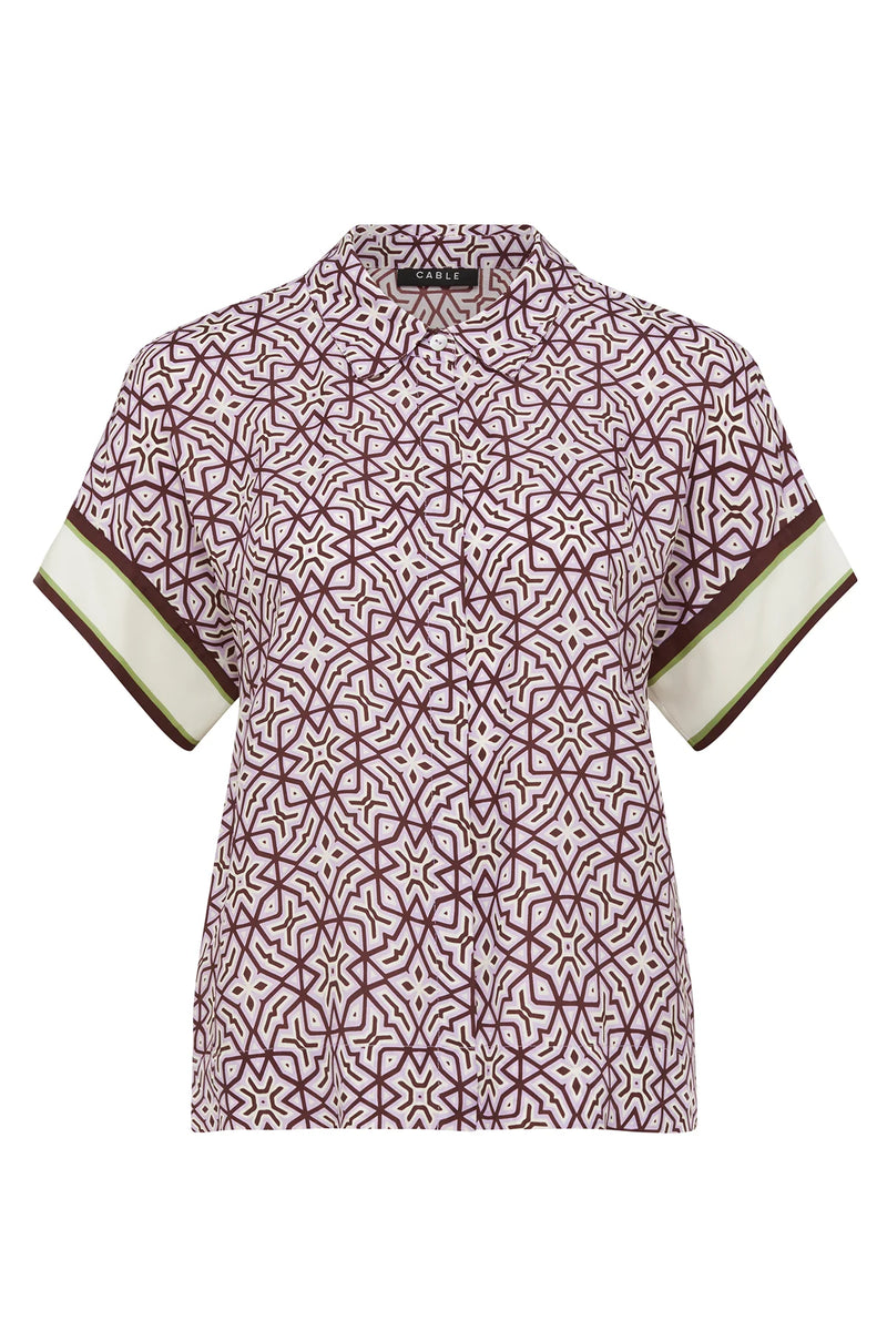 NOVA BLOUSE in Lattice Print from Cable Melbourne
