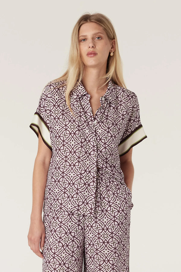 NOVA BLOUSE in Lattice Print from Cable Melbourne
