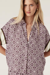 NOVA BLOUSE in Lattice Print from Cable Melbourne