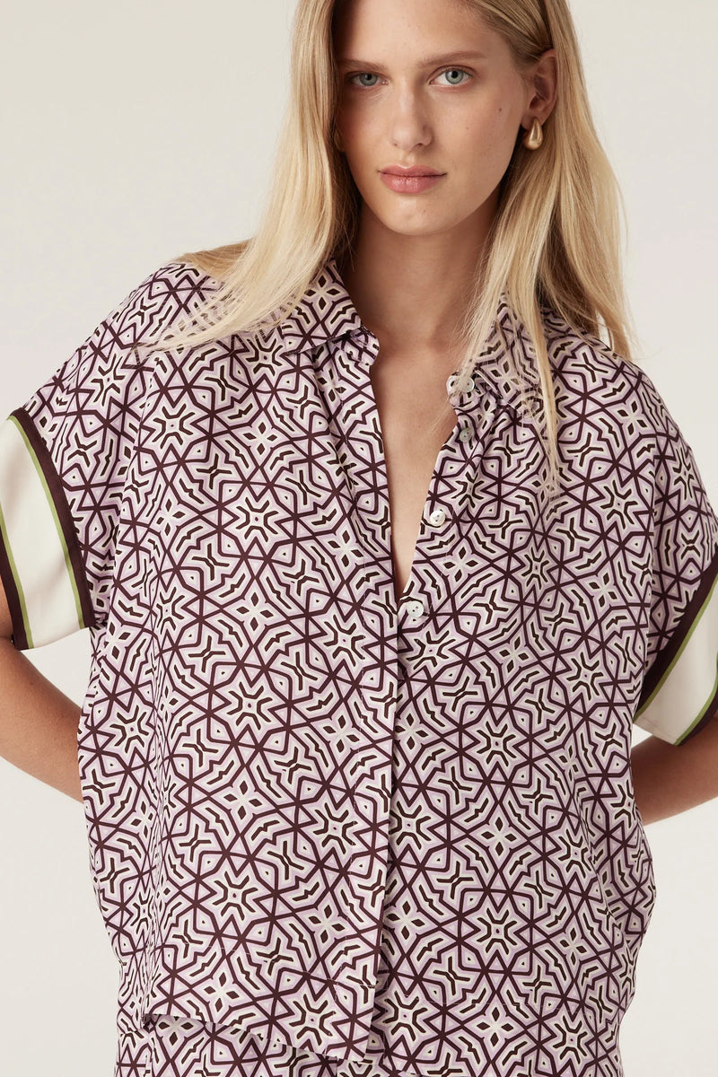 NOVA BLOUSE in Lattice Print from Cable Melbourne