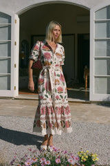 EVITA MAXI DRESS in Rosa Floral from Cable Melbourne
