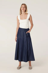 BAY SKIRT in Indigo from Cable Melbourne