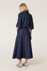BAY SKIRT in Indigo from Cable Melbourne