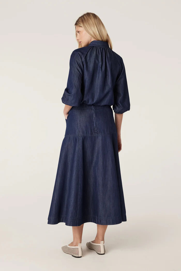 BAY SKIRT in Indigo from Cable Melbourne