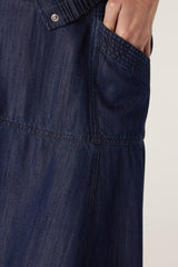 BAY SKIRT in Indigo from Cable Melbourne