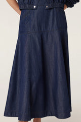 BAY SKIRT in Indigo from Cable Melbourne
