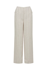 SAVANNAH LINEN PANT in Natural Stripe from Cable Melbourne