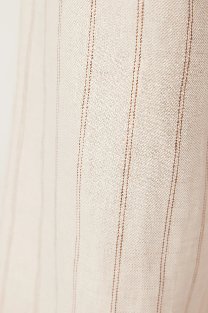 SAVANNAH LINEN PANT in Natural Stripe from Cable Melbourne