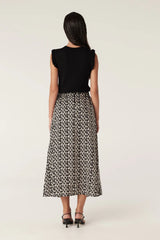 DRIFT LINEN SKIRT in Ripple Print from Cable Melbourne