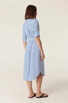PORTSEA SHIRT DRESS in Blue Stripe from Cable Melbourne