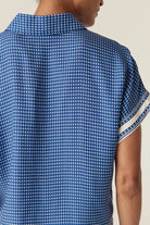 SERRA BLOUSE in Mediterranean Tile from Cable Melbourne