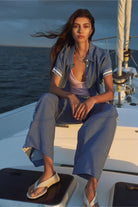 SERRA BLOUSE in Mediterranean Tile from Cable Melbourne