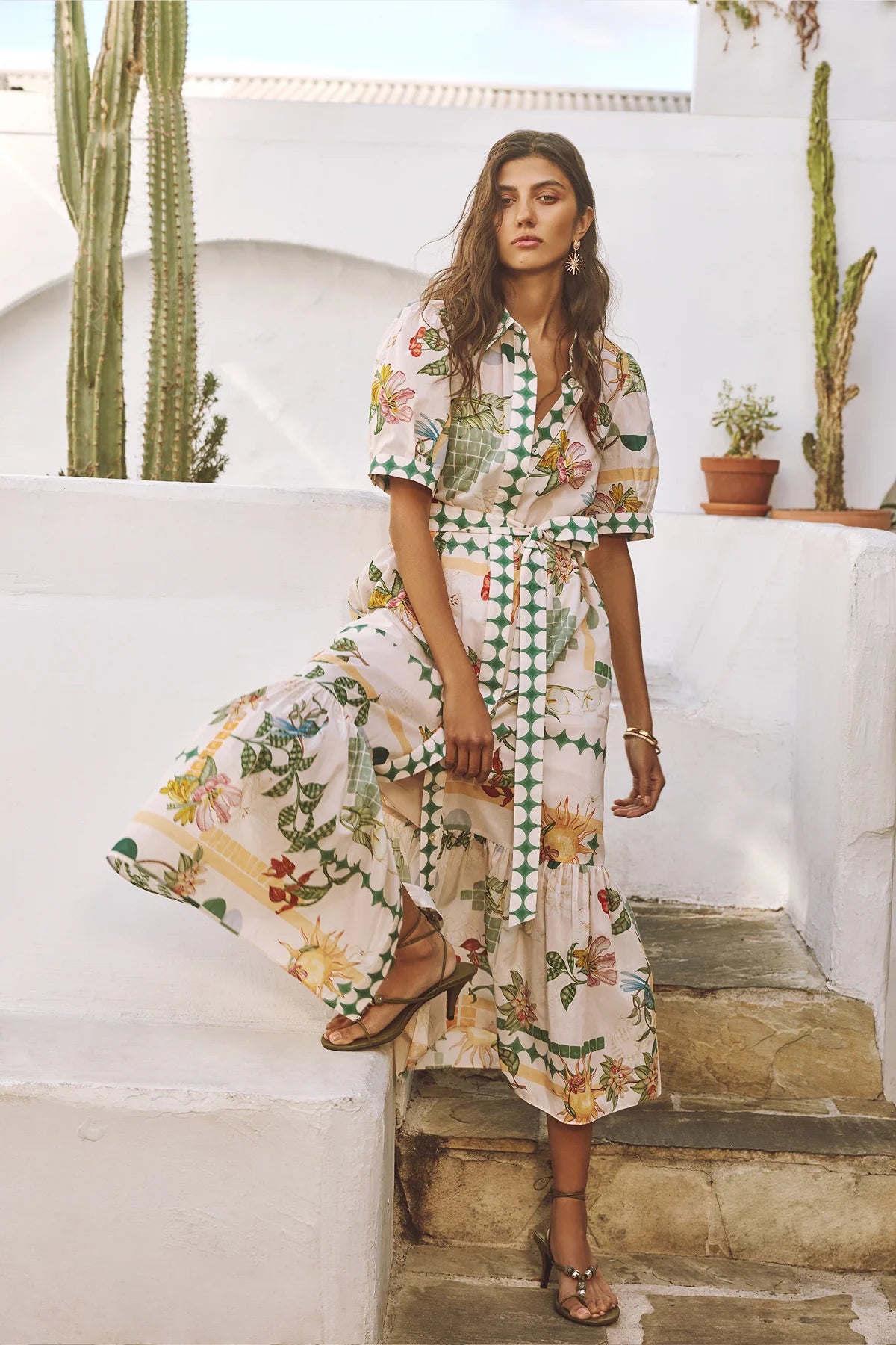 EVITA MAXI DRESS in Eden Print from Cable Melbourne