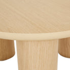 SEB ROUND COFFEE TABLE in OAK by GlobeWest at Darling & Domain