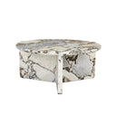 VENUS REVOLVE COFFEE TABLE in SATIN OCEAN MARBLE by GlobeWest at Darling & Domain
