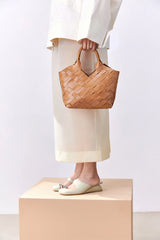 CABAS MINI in Toffee by Aleo