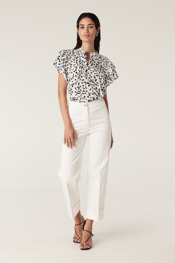 HAZE FRILL BLOUSE | Shadow Spot