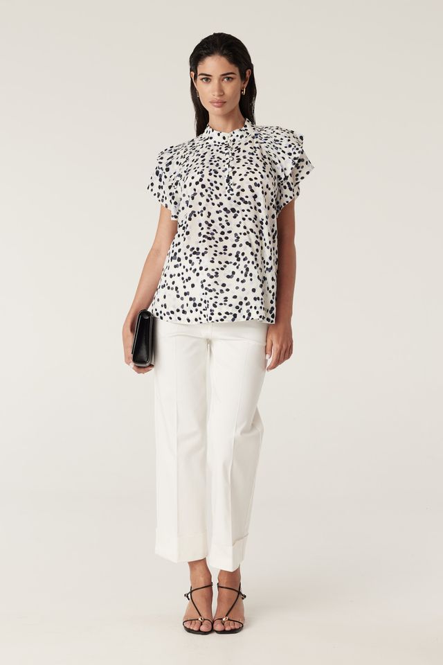 HAZE FRILL BLOUSE | Shadow Spot