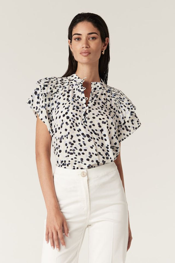HAZE FRILL BLOUSE | Shadow Spot