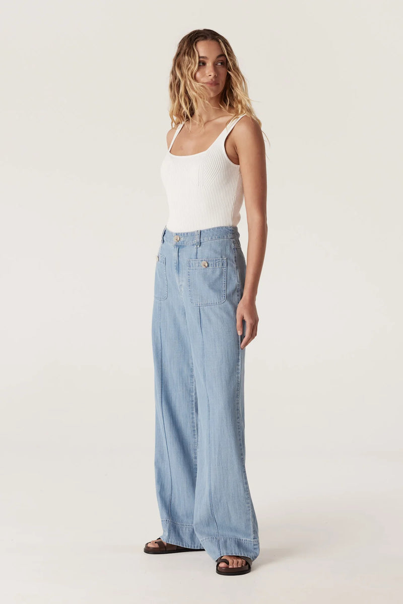 ELLIE PANT | Chambray