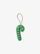 Christmas Decoration in Candy Cane Green Beaded by Bonnie and Neil
