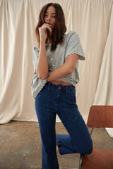 CELESTE PANT in Mid West Blue from Kireina