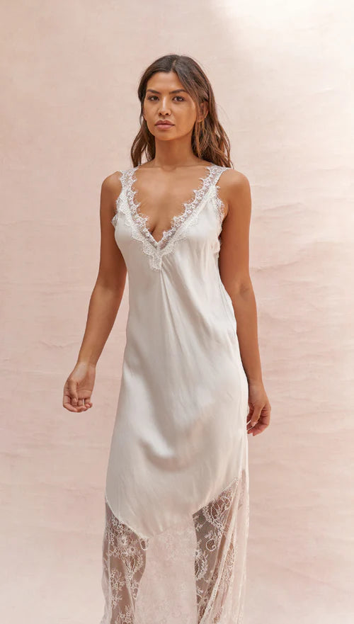 SOLANGE SLIP DRESS | Moonbeam - Darling & Domain